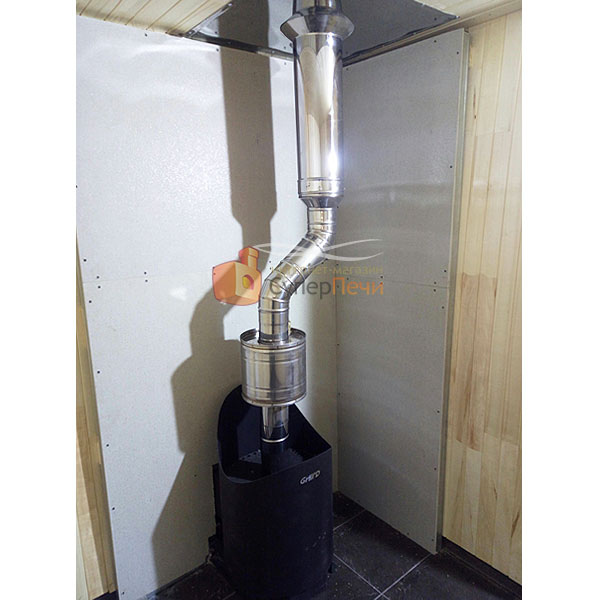   Монтаж печи для бани Grill'D Aurora (миниатюра)